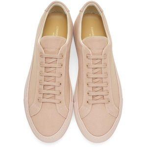 Common Projects Achilles Pink Canvas Sneakers Size 38